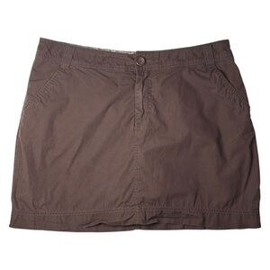Sonoma Brown Cotton Mini Skort